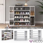 Meuble à chaussures vicco levin blanc commode à chaussures étagère à chaussures compartiment à bottes ... Meuble à chaussures vicco levin blanc commode à chaussures étagère à chaussures compartiment à bottes ...