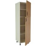 Meuble colonne de cuisine 2 portes coloris chne cortez - hauteur 200 x longueur 60 x profondeur 58 cm ...