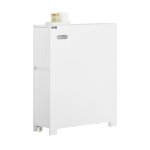 Meuble colonne wc bzr111 - w sobuy  roulettes 20 cm blanc 20 x 75 x 60 cm