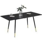 Meubles cosy table de salle � manger r�tro style industriel extensible en bois - whalen