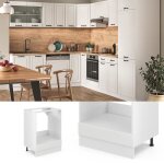 Meuble pour four r - line 60cm sans pt blanc campagne blanc vicco