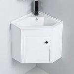 Meuble dangle de salle de bain - blanc - lave main - 42x42 cm - city