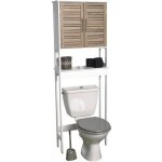 Meuble dessus wc mdf / 2 portes / etagere mdf - stockholm - tendance