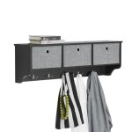Meuble d?entrée frg282 - sch - sobuy - 3 tiroirs ? 100x20x30 cm - noir Meuble d?entrée frg282 - sch - sobuy - 3 tiroirs ? 100x20x30 cm - noir