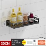 Meuble a epices - etagere a epices �tag�re � �pices mural pas de forage rack organizer jars stockage ...