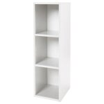 Meuble tagre - roba - cube de rangement  3 cases - blanc - enfant