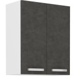 Meuble haut portes battantes - gris mat - l 60 cm x p 316 x h 72 cm - lassen Meuble haut portes battantes - gris mat - l 60 cm x p 316 x h 72 cm - lassen