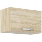 Meuble hotte porte basculante - dcor chne sonoma - l 60 x 316 x h 36 cm - lassen