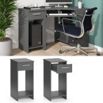 Vicco armoire pc odin anthracite 35. 1 x 45 cm