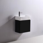 Meuble lave main - noir - dark - 45x24 cm - studio Meuble lave main - noir - dark - 45x24 cm - studio