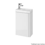 Meuble lave - mains - non spécifié - 40x22 cm - faible profondeur - blanc - céramique Meuble lave - mains - non spécifié - 40x22 cm - faible profondeur - blanc - céramique