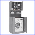 Meuble pour machine � laver - keenso - colonne salle de bains armoire pour machine � laver sonoma gris ...