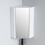 Meuble miroir dangle de salle de bain - blanc - 31x31 cm - city