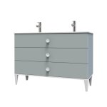 Ondee zen meuble de salle de bain à poser nemoo plan vasque - l120cm - vert deau - laqué Ondee zen meuble de salle de bain à poser nemoo plan vasque - l120cm - vert deau - laqué