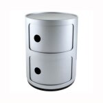 Kartell meuble de rangement componibili - 2 tiroirs - gris