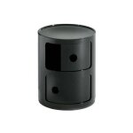 Meuble de rangement componibili - kartell - 2 tiroirs - noir