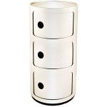 Meuble de rangement componibili - kartell - 3 tiroirs - blanc