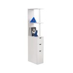 Meuble de rangement wc / toilettes ou salle de bains blanc