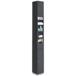 Vounot colonne de salle de bain 20x20x180cm - meuble rangement avec tagres rglable tiroir et armoires ...