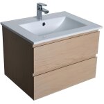 Meuble simple vasque 60cm sorrento dcor chne + vasque