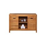 Meuble sous vasque en bois dacacia - 130 cm - pulukan Meuble sous vasque en bois dacacia - 130 cm - pulukan