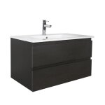 Meuble simple vasque dcor chne 80cm + vasque sorrento