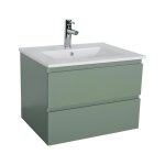 Meuble simple vasque sorrento vert 60 cm