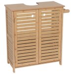 Meuble sous lavabo bambou mdf facon bambou - trinidad - tendance Meuble sous lavabo bambou mdf facon bambou - trinidad - tendance