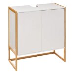 Meuble vasque 2 portes natur�o blanc - 5 five simply smart
