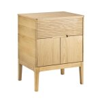 Meuble sous - vasque 60 cm en chne naturel alaska