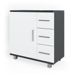 Meuble sous vasque simple ilias 60x60cm anthracite vicco