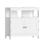 Meuble sous vasque avec 2 portes persiennes beaucoup despace de rangement style moderne 30 x 60 x 60 ...
