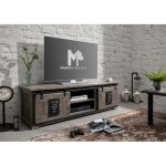 Meuble tv 160x45 manguier laqu� blanchi railway n� 301