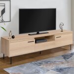 Idmarket meuble tv 180 cm seattle avec rangements design industriel
