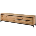 Meuble tv 220x40 chne sauvage huil bianco villanders n 254