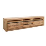 Meuble tv 220x50 ch�nes sauvage et lombard huil� bois naturel montreux n� 040