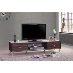 Meuble tv ankara ? 150 cm ? 2 portes coulissantes ? noyer & blanc ? design moderne Meuble tv ankara ? 150 cm ? 2 portes coulissantes ? noyer & blanc ? design moderne