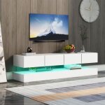 Meuble tv aver 2 armoires et 4 grands tiroirs meuble mural tv à éclairage led 16 couleurs pour téléviseurs ... Meuble tv aver 2 armoires et 4 grands tiroirs meuble mural tv à éclairage led 16 couleurs pour téléviseurs ...