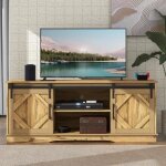 Meuble tv - banc tv 150 cm - 2 portes coulissantes - tagre rglable - bois mdf - design industriel ...