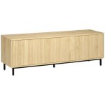 Homcom - meuble tv - panneau de particules - 150x40x51cm - bois naturel
