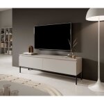 Meuble tv - bemmi - 150 cm - taupe (gris - beige)