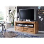 Meuble tv - bois massif de ch�ne sauvage huil� (bois naturel) - montreux 103