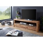 Meuble tv - bois massif de ch�ne sauvage huil� (bois naturel) - montreux 104