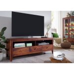Meuble tv - bois massif de palissandre huil� (noisette) - style moderne - brooklyn 16
