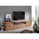 Meuble tv - bois massif de palissandre teint� (smoked cherry) - toronto 151