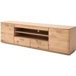 Meuble tv en ch�ne poutre bianco huil� - longueur 200 x hauteur 58 x profondeur 44 cm