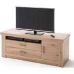 Meuble tv coloris ch�ne - longueur 144 x hauteur 60 x profondeur 55 cm