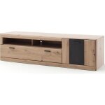 Meuble tv coloris chêne - longueur 179 x hauteur 50 x profondeur 51 cm Meuble tv coloris chêne - longueur 179 x hauteur 50 x profondeur 51 cm
