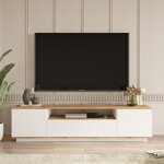 Meuble tv - fr7 - pin atlantique / blanc - 180 x 45 x 45 cm