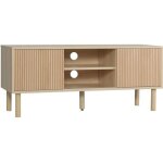 Homcom - meuble tv - panneaux de particules - 115x40x49cm - bois naturel